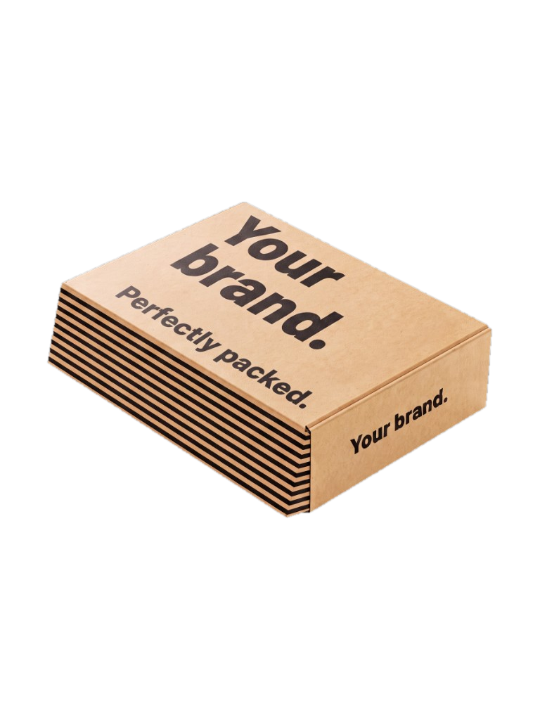 Custom printed kraft mailer box with your brand logo